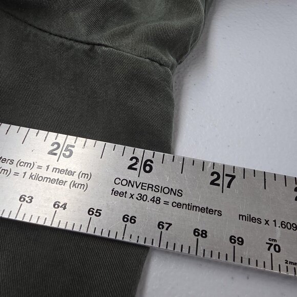 Love 8 Shirt Womens Extra Large Green Lyocell Utility Button Front Pockets - Picture 11 of 12